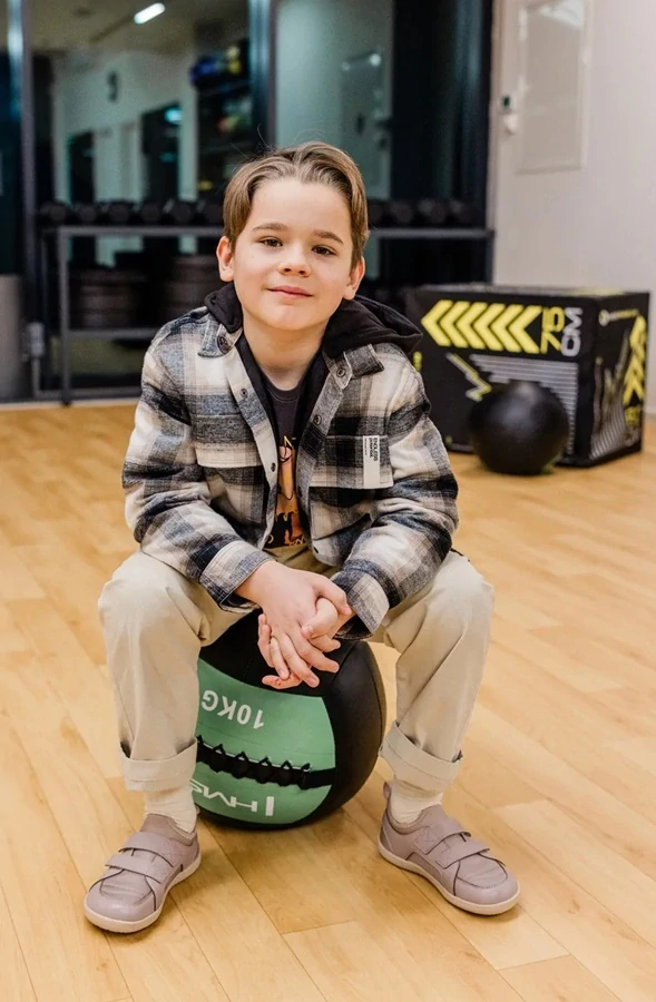 Milash detské barefoot tenisky Sport hnedé