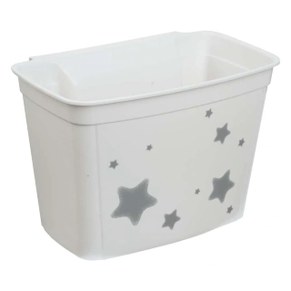 Keeeper závesný kôš na postieľku alebo prebalovací pult Star biely