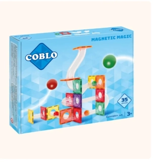 Coblo magnetická stavebnica s gulôčkovou dráhou